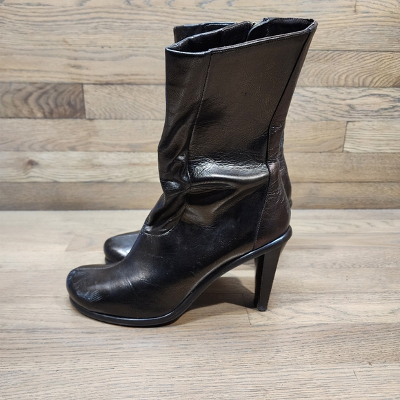 Donald J Pliner Brown Boots Womens Size 10 M Heels Italy Peace for the children - Picture 5 of 6